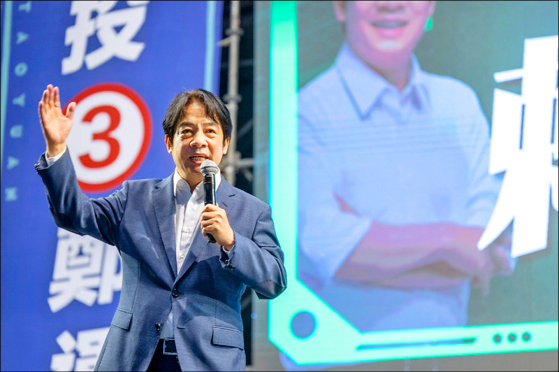 賴清德出席桃園市長候選人鄭運鵬北區競總成立大會，呼籲「疼惜鄭文燦、票投鄭運鵬」。（鄭運鵬競選總部提供）