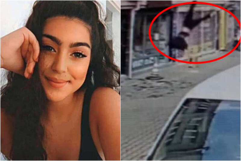 土耳其1名15岁少女在顶楼自拍时欲捡起掉落的手机却不慎从4楼坠落至地面。（图翻摄自推特）(photo:LTN)