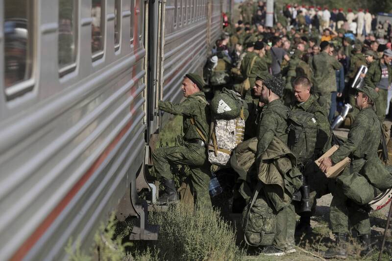 俄罗斯征召30万员的部分动员行动已告一段落。（美联社）(photo:LTN)