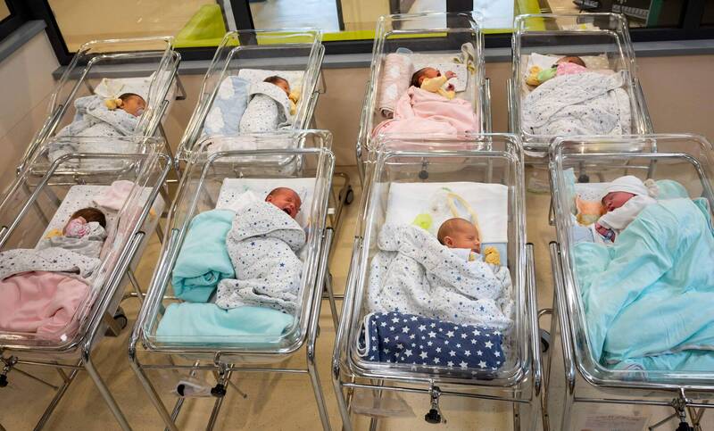 联合国预测，由于生育率持续下降，人口成长率到2050年有可能降至0.5%左右。（法新社）(photo:LTN)