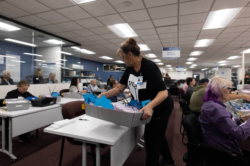 美國期中選舉8日開始，選民將投票決定誰是參眾兩院多數黨。（法新社）