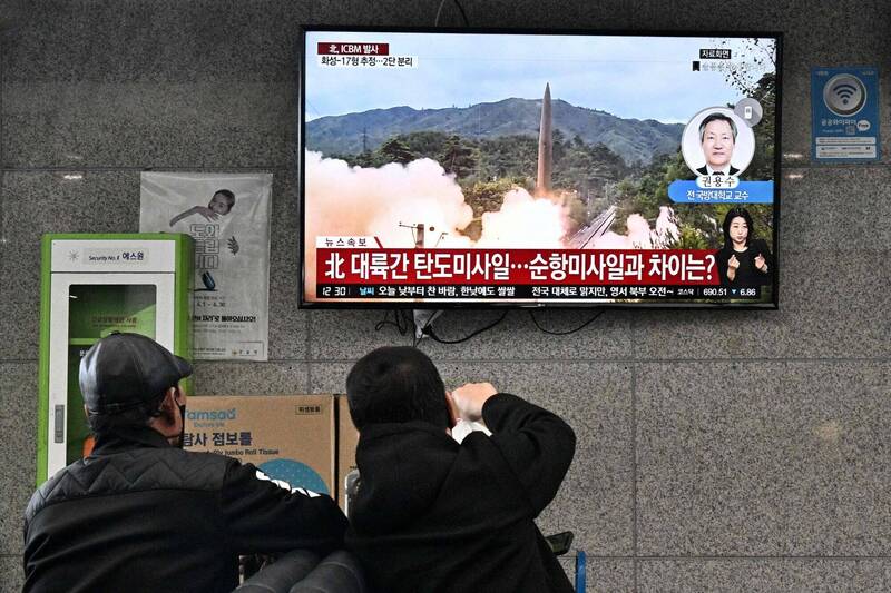 北韩今向日本海（或称东海）发射不明弹道飞弹，相关参数正在分析中。（法新社）(photo:LTN)