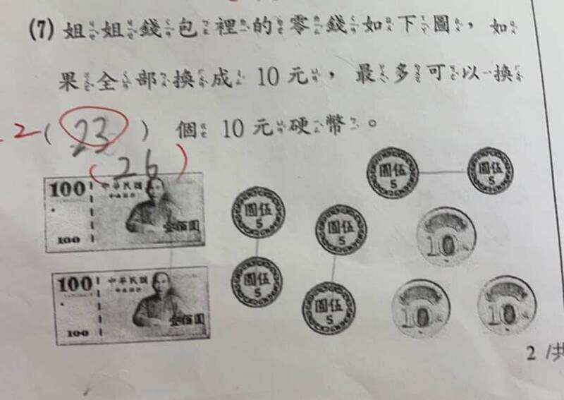 到底有幾個10元硬幣？網友崩潰：這是國文題吧