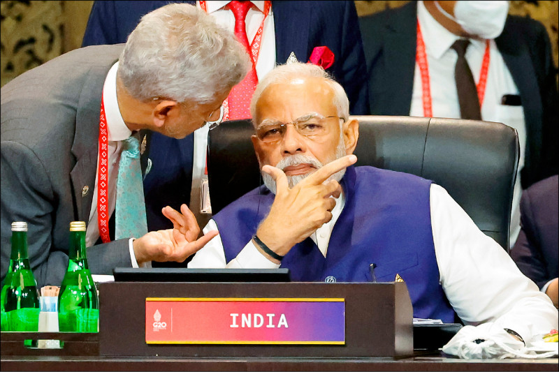 印度總理莫迪十六日參加G20峰會。（美聯社）