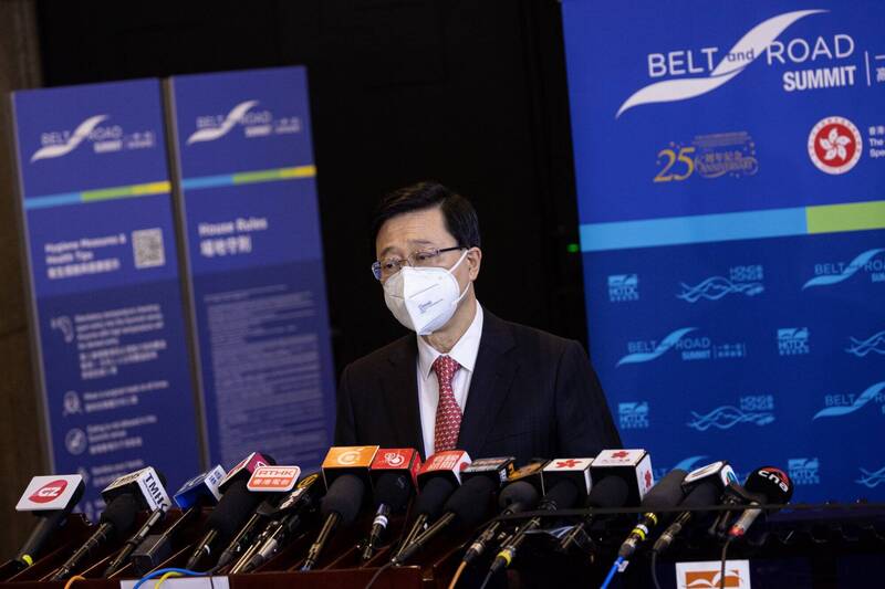 香港特首李家超确诊，他在参与APEC峰会期间曾与习近平交谈。（欧新社）(photo:LTN)