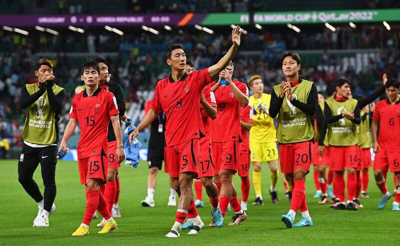 北韩国内此次有转播世界盃赛事，但独缺南韩、美国及日本。图为南韩队。（欧新社）(photo:LTN)