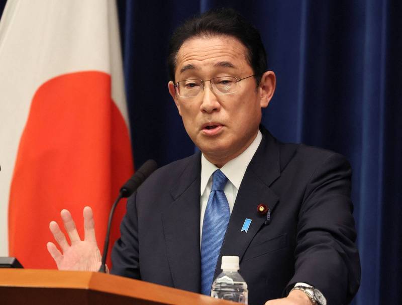 日媒共同社昨日公布一項民調,指日本首相岸田文雄內閣支持率跌至33.1%,這也是他去年就任以來的最低支持率。(路透) 日媒共同社昨日公布一項民調,指日本首相岸田文雄內閣支持率跌至33.1%,這也是他去年就任以來的最低支持率。(路透)