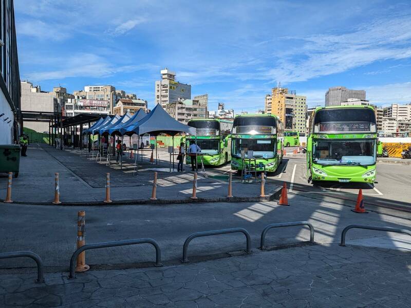 國光客運台中轉運站明天熄燈，遷移到臨時站。（台中市政府提供）