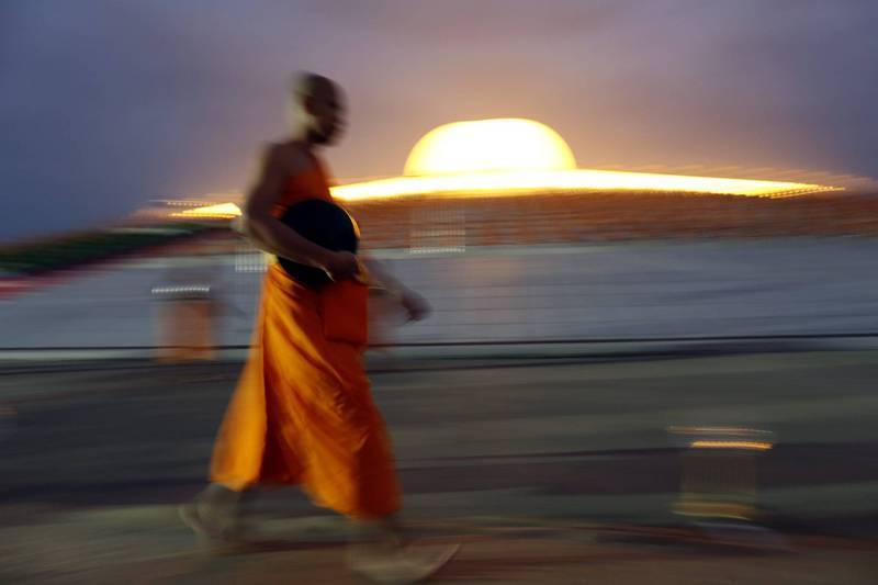 泰国当地一间寺庙发生集体吸毒事件，庙里的4名僧侣包含住持在内，全数未通过毒品检验；示意图。（欧新社）(photo:LTN)