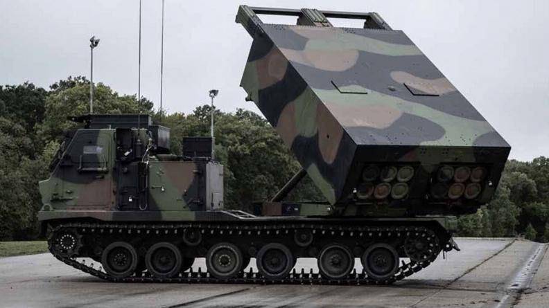 烏克蘭國防部長列茲尼科夫宣布，烏克蘭軍方接收了法國援助的LRU多管火箭系統。（擷取自推特）