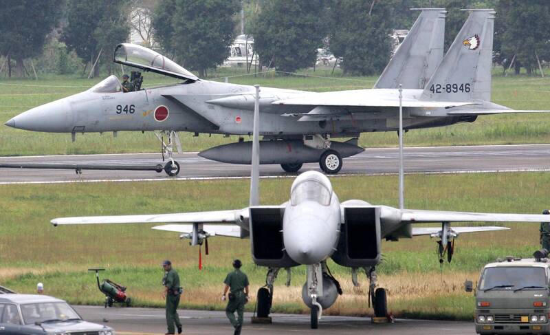 日本与菲律宾举行联合防空训练，航空自卫队宣布派2架F-15战机赴克拉克空军基地。（法新社资料照）(photo:LTN)