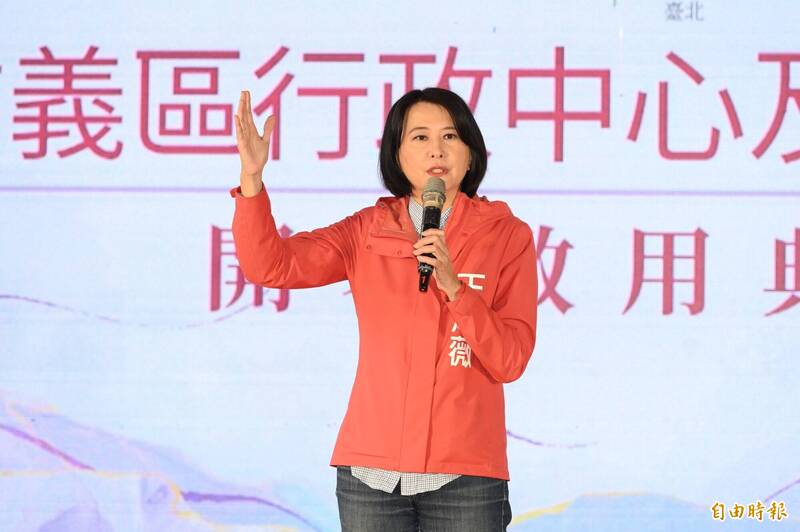 國民黨台北市第3選區立委補選參選人王鴻薇。（記者田裕華攝）