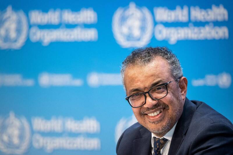 世界卫生组织祕书长谭德塞表示：「希望明年某个时候，新冠疫情不再被视为全球紧急事件」。（法新社）(photo:LTN)
