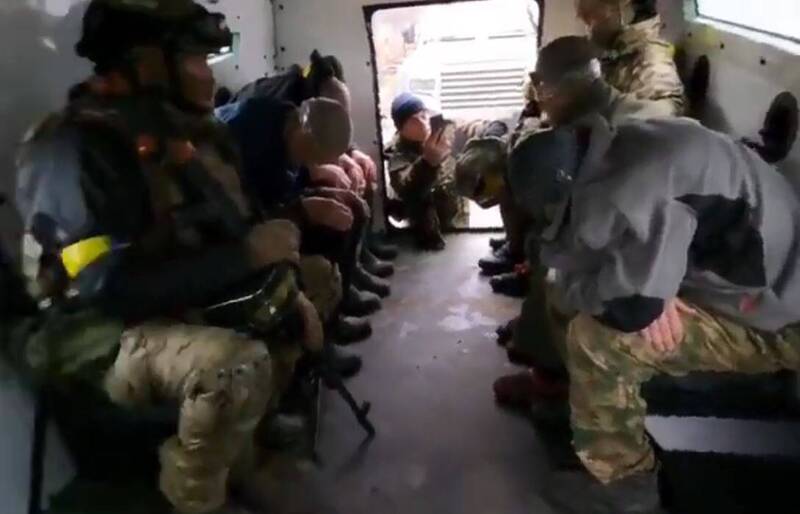 一整群的瓦格纳佣兵自愿向乌军集体投降。（图撷自推特）(photo:LTN)