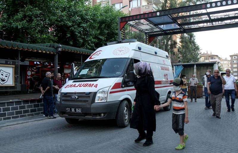土耳其烤肉店气爆造成7死5伤。土国救护车示意图。（路透）(photo:LTN)