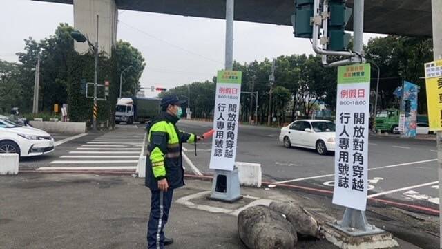 配合屏東熱帶農業博覽會登場，屏警規畫交通管制措施。（屏東警分局提供）