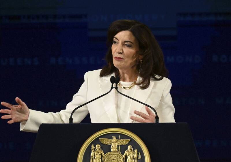 纽约州州长霍赫尔（Kathy Hochul）提议禁止该州的新建筑使用瓦斯。（美联社）(photo:LTN)