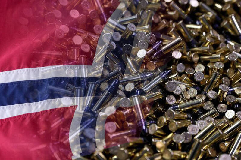挪威宣布將斥資新台幣79.2億，向北歐彈藥公司訂購彈藥。示意圖。（法新社、美聯社；本報合成）