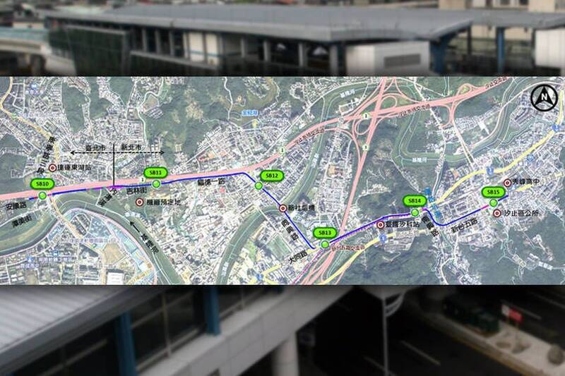 捷運汐東線計畫全長約5.5公里，設置6座車站及1座機廠，總建設經費376.93億元，13日獲行政院核定。（資料照 、新北市捷運工程局提供）