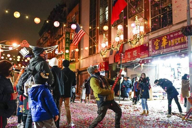 美国纽约中国城庆祝2021年农历新年。（美联社资料照）(photo:LTN)