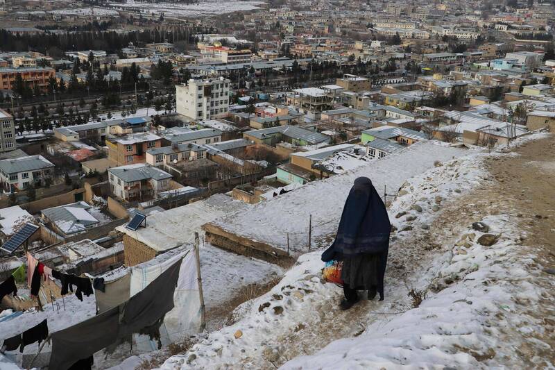 阿富汗气温骤降，造成至少78人死亡。（法新社）(photo:LTN)