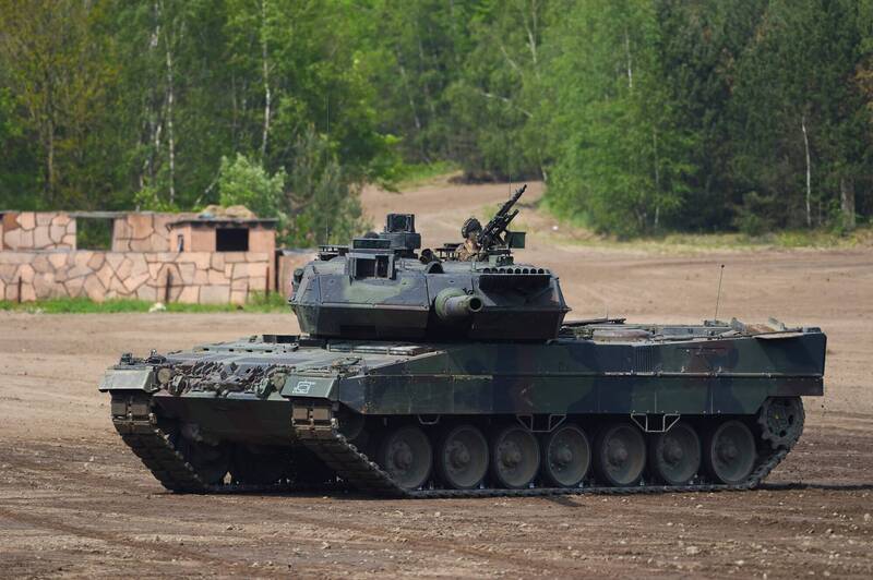 乌克兰急需豹2等重型武器抵御俄军进犯。示意图。（法新社）(photo:LTN)