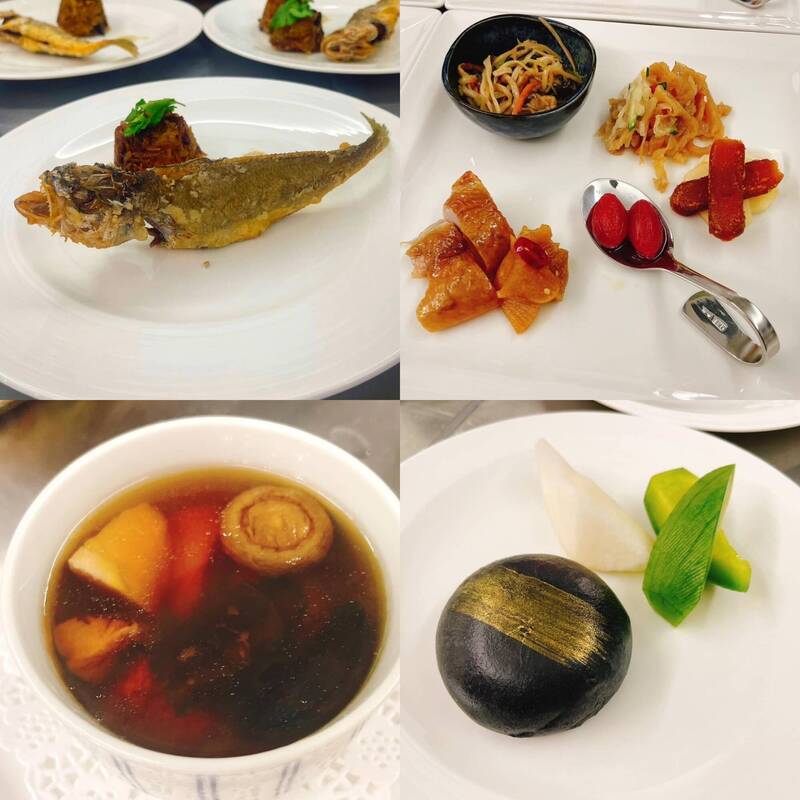 蔡英文總統曬出年夜飯菜色卻遭酸是法國大餐。（翻攝自「蔡英文」臉書）