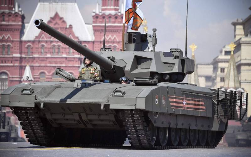 俄羅斯至今仍未出動其最新的T-14主戰車，英國國防部今（25）日對此表示，是T-14車況太差導致俄軍不願使用。（法新社）