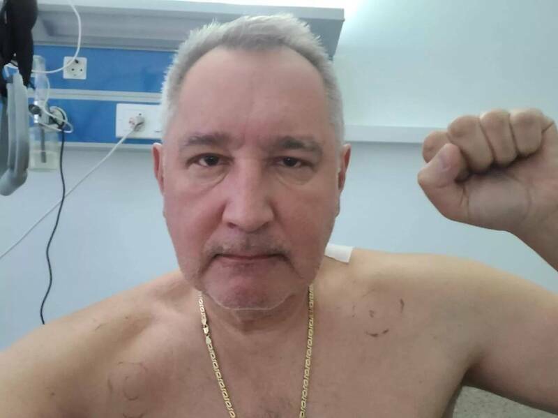 罗戈辛上月在乌东遭遇砲击受伤，据传生殖器受重创。（图取自罗戈辛VK帐号）(photo:LTN)