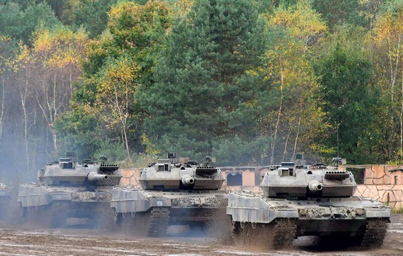 德国国防部长佩斯托瑞斯表示，支援的豹2式战车将于「3月底、4月初」抵达乌克兰。（法新社）(photo:LTN)