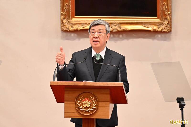 新閣揆陳建仁指出，強化台灣經濟韌性、環境韌性、社會韌性是很重要的3個目標，讓台灣成為2300萬人民幸福生活、團結共好的國家，是內閣最重要的使命。（記者塗建榮攝）
