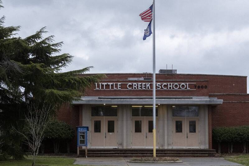 16日下午維吉尼亞州警方接獲報案，小溪小學（Little Creek Elementary School）一名6歲男童攜帶槍枝到學校。（美聯社）