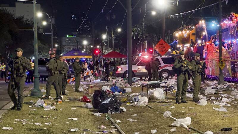 美国纽奥良狂欢节游行发生枪击案，造成1名少年死亡、4人受伤。（美联社）(photo:LTN)