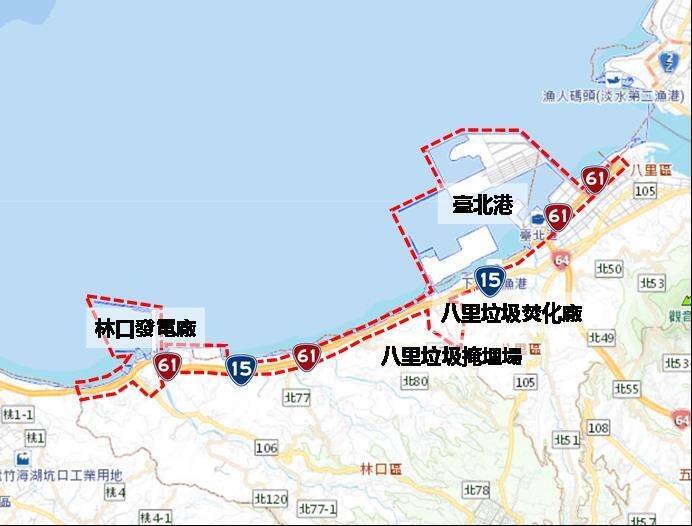 新北市3月1日將新增劃設「西濱海岸空氣品質維護區」管制範圍。（新北市環保局提供）