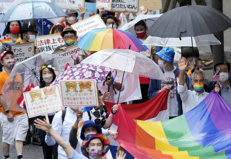 日本近年來，對於LGBTQ團體的訴求越發支持。（歐新社）