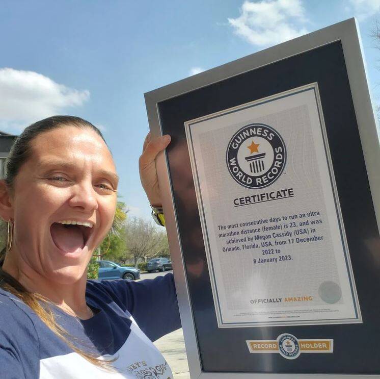 美国佛州日前则传出，有名女子在23天内完成了23项马拉松，平均每天要跑超过50公里，惊人创举也创下连续挑战马拉松的纪录。（图撷自IG）(photo:LTN)