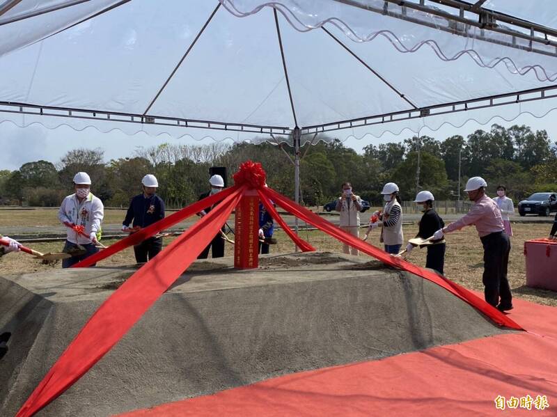 雲林古坑氣象站動土，完成全台最後一塊拼圖。 （記者詹士弘攝）