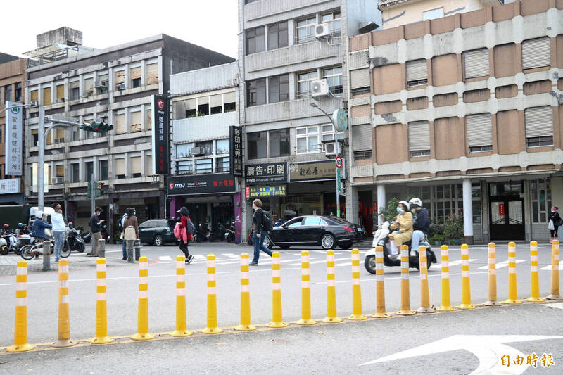 宜蘭縣政府盤點出60個易肇事路口，圖為其一，宜蘭市舊城南路與中山路二段路口。（記者蔡昀容攝）