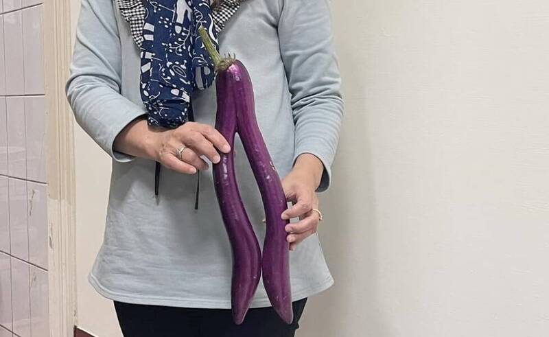 菜攤驚見「跳舞美腿」！她買菜買到「這個」雙胞胎