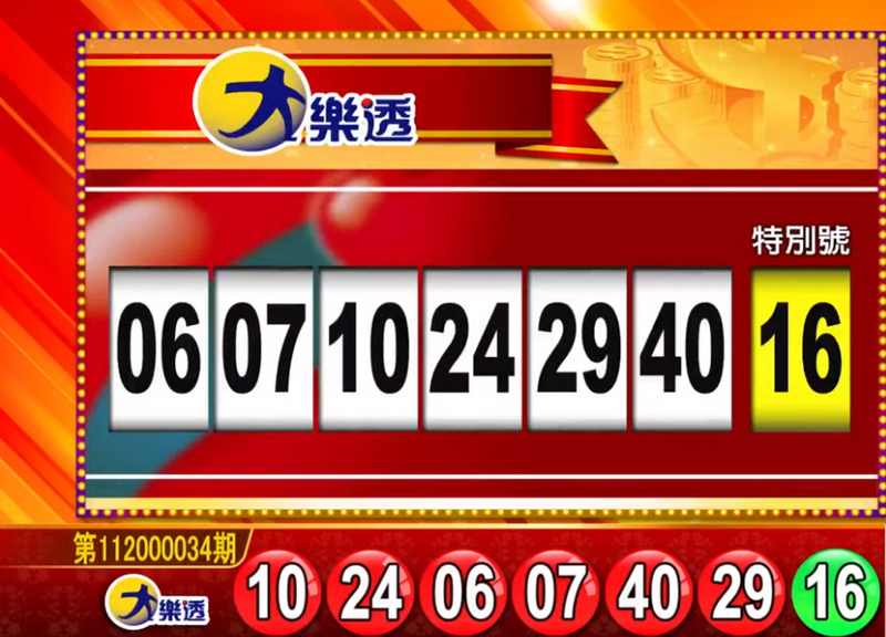 大樂透、49樂合彩開獎號碼。（圖擷取自東森財經新聞57彩券王）