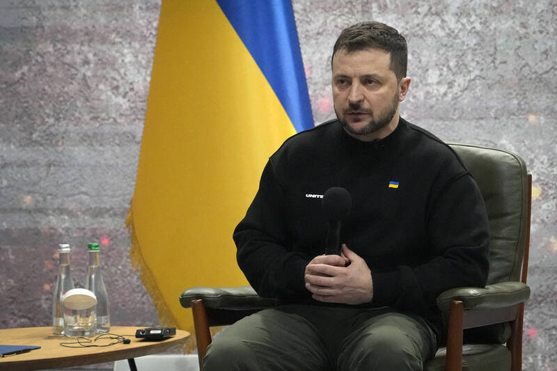 图为乌克兰总统泽伦斯基。（美联社）(photo:LTN)