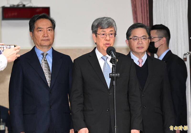 行政院长陈建仁（左2）。（记者田裕华摄）(photo:LTN)
