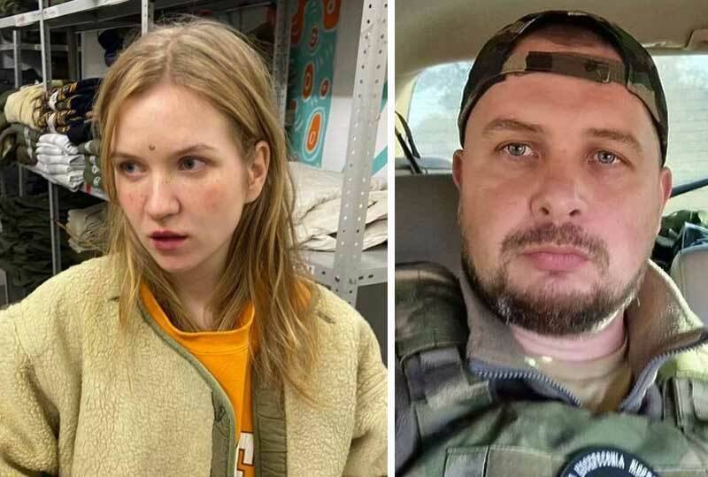 俄国官媒报导，当局已经逮捕炸死知名军事部落客塔塔尔斯基（右）的兇嫌、26岁的圣彼得堡居民特雷波娃（左）。（图撷取自Telegram）(photo:LTN)
