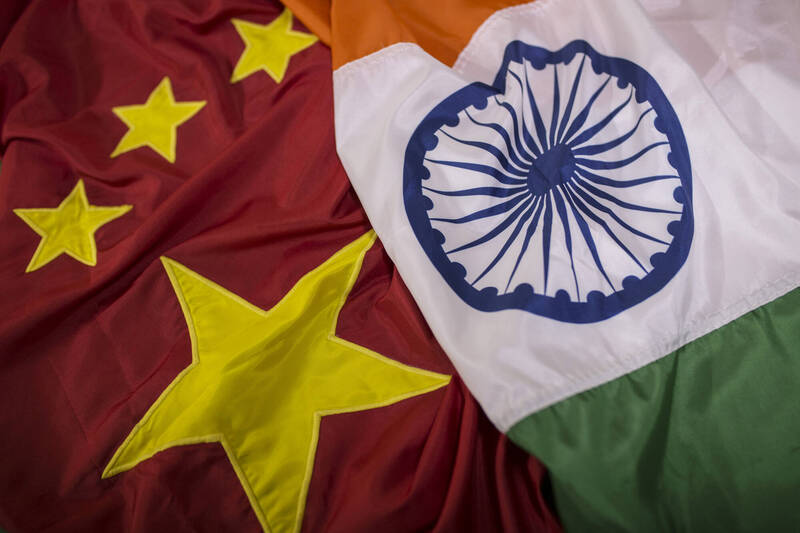 中国与印度长年因边界争议发生摩擦。（彭博）(photo:LTN)