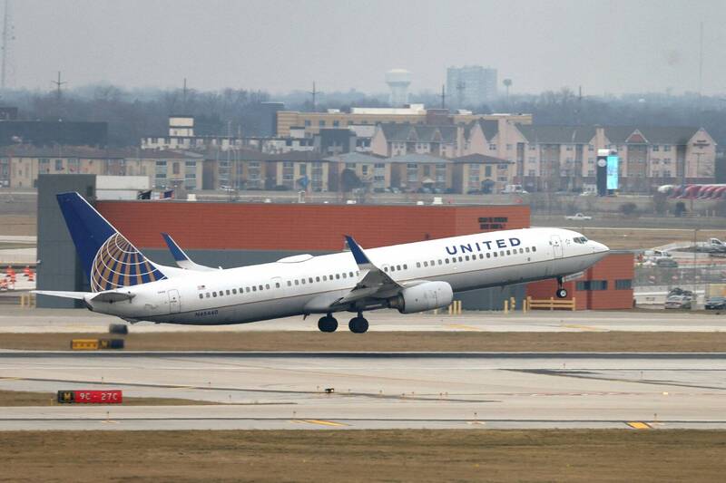 美国伊利诺州芝加哥欧海尔国际机场附近，半天时间内传出2人死亡。欧海尔机场示意图。（法新社）(photo:LTN)