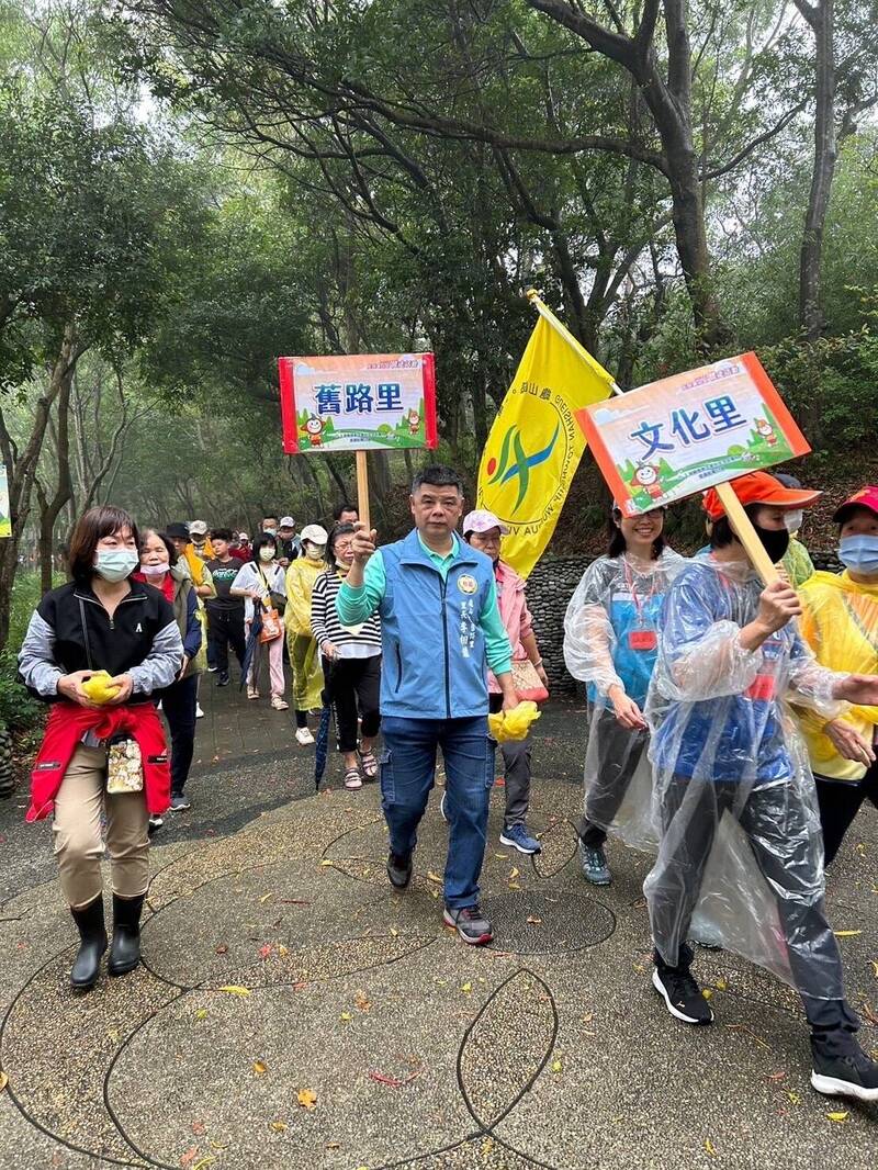 長庚龜山區健走活動吸引許多民眾參加。（林口長庚紀念醫院提供）