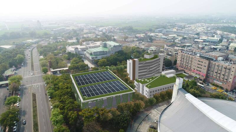 雲林銀光樂活園區空間構想模擬示意圖。（雲林縣府提供）