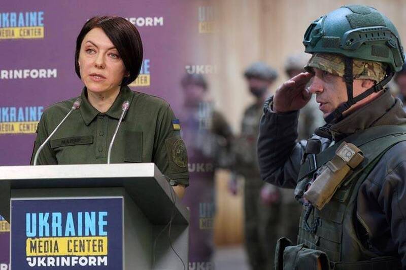 烏克蘭國防部副部長馬里亞爾表示，烏軍已展開反攻。（圖翻攝自推特、美聯社；本報合成）