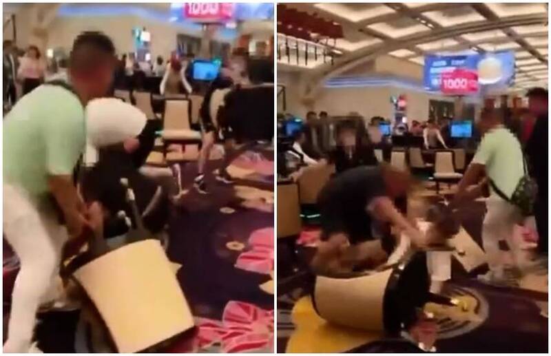 澳门一间赌场本週一发生中国游客打群架事件，澳警方表示将考虑禁止这些人再次入侵澳门。（图翻摄自微博）(photo:LTN)
