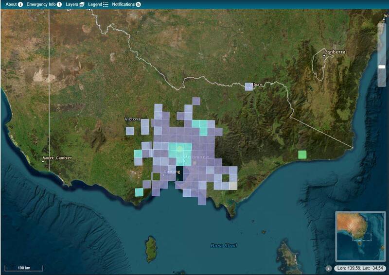 澳洲最大城市墨爾本（Melbourne）西北部28日深夜，突然發生規模3.8地震，震源深度僅3公里。據地震專家指出，這是墨爾本近120年來遭遇到最大一次的地震。（圖擷取自Geoscience Australia官網）